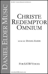 Christe Redemptor Omnium SATB choral sheet music cover